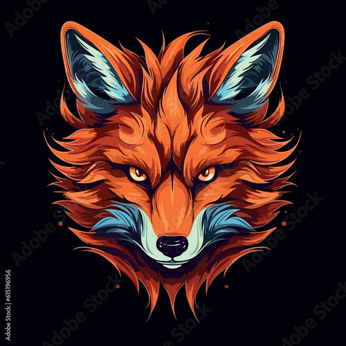 fox head vector illustration