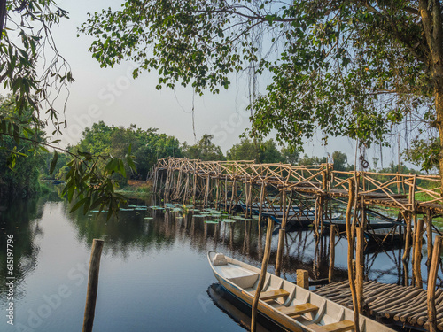 Escape the City Chaos: Experience Tranquility at Tan Lap Floating Village near Ho Chi Minh City, Vietnam