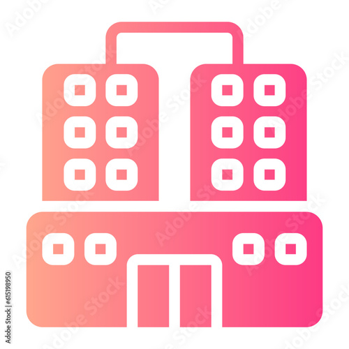 hotel gradient icon