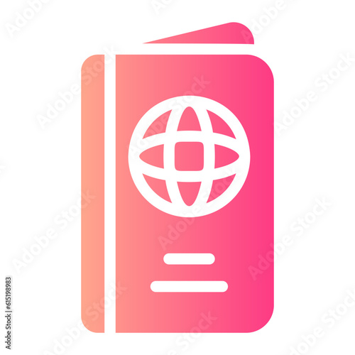 passport gradient icon Free Download passport gradient icon - GFXLoad