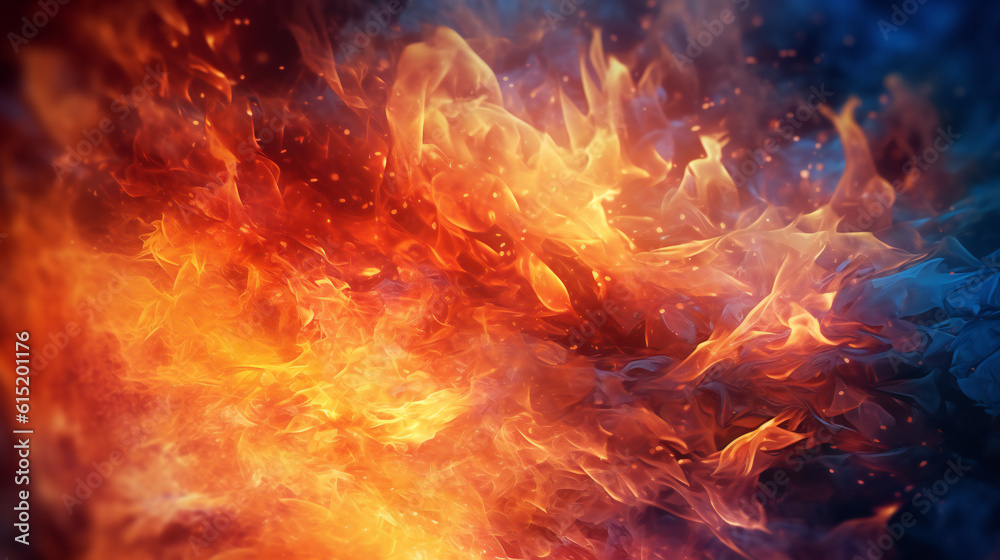 fire in the fireplace HD 8K wallpaper Stock Photographic Image