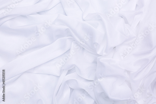 white cloth background,Closeup of rippling white silk