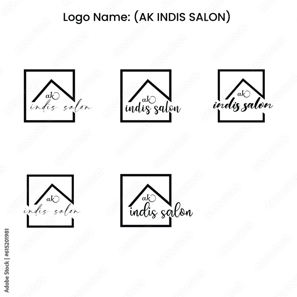 Set of black vector beauty salon or hairdresser icon designs isolated on white background Set of black vector beauty salon or hairdresser icon designs isolated on white background