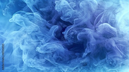 blue smoke background HD 8K wallpaper Stock Photographic Image