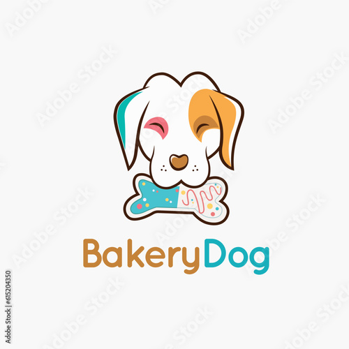 BAKERY DOG MASCOT VECTOR LOGO