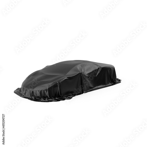 Black covered car protection