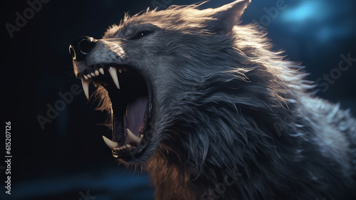 Fotografie, Obraz werewolf during full moon