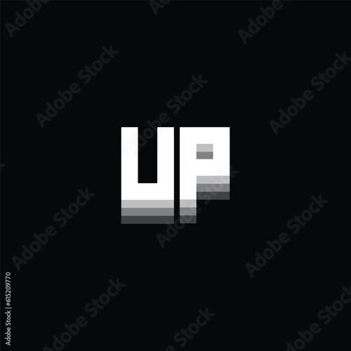 Modern Level Up Typography Logo design