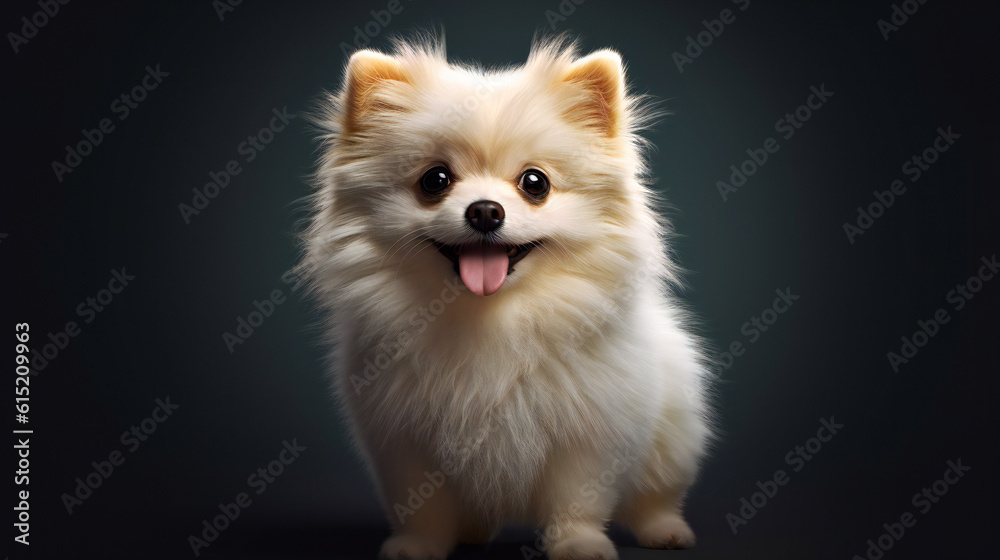 pomeranian dog portrait HD 8K wallpaper Stock Photographic Image