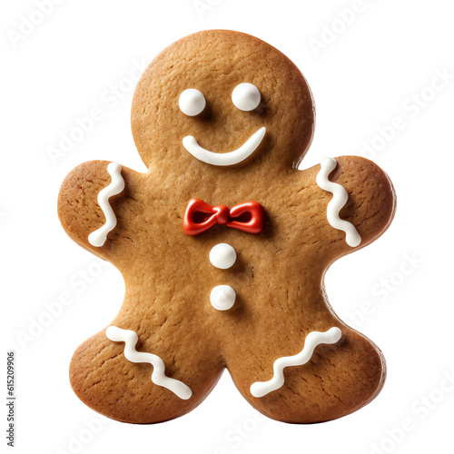 Fototapete Gingerbread man isolated - Generative AI