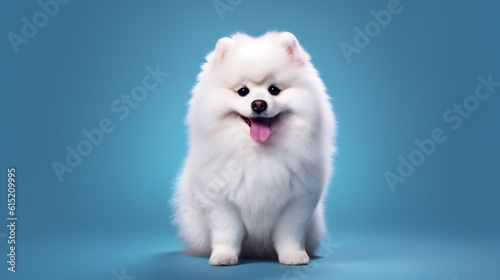 white pomeranian dog HD 8K wallpaper Stock Photographic Image © Ahmad