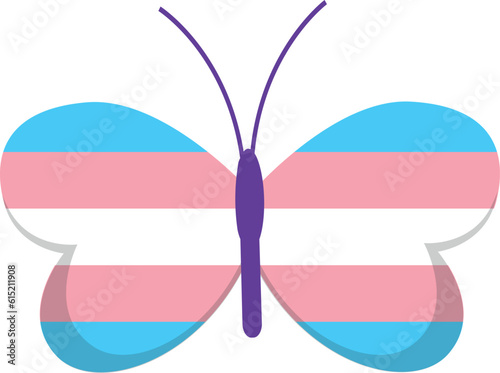Butterfly trans flag color.