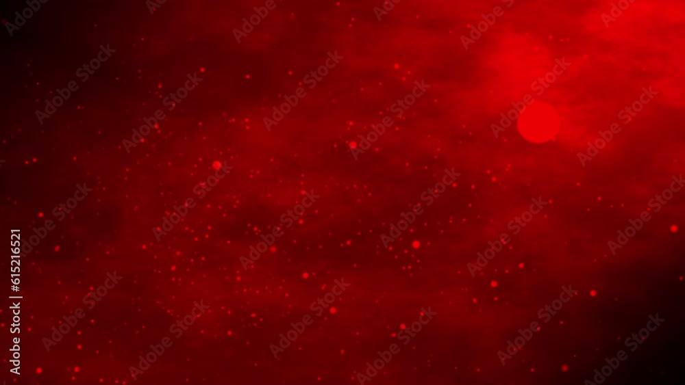 Abstract futuristic background red with particles.Red modern minimal geometric animated background.Red concept.