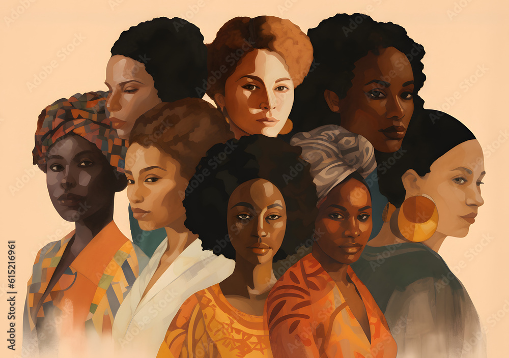 women of color illustration
