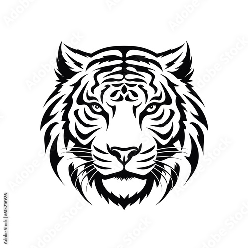 Tiger logo, tiger icon, tiger head, vector