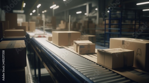 A supply chain software tracking a shipment from a factory to a retailer