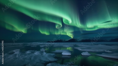 The Northern Lights dancing across the Arctic sky