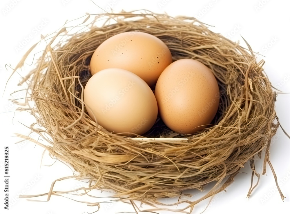 Fresh eggs created with Generative AI technology Fresh eggs created with Generative AI technology