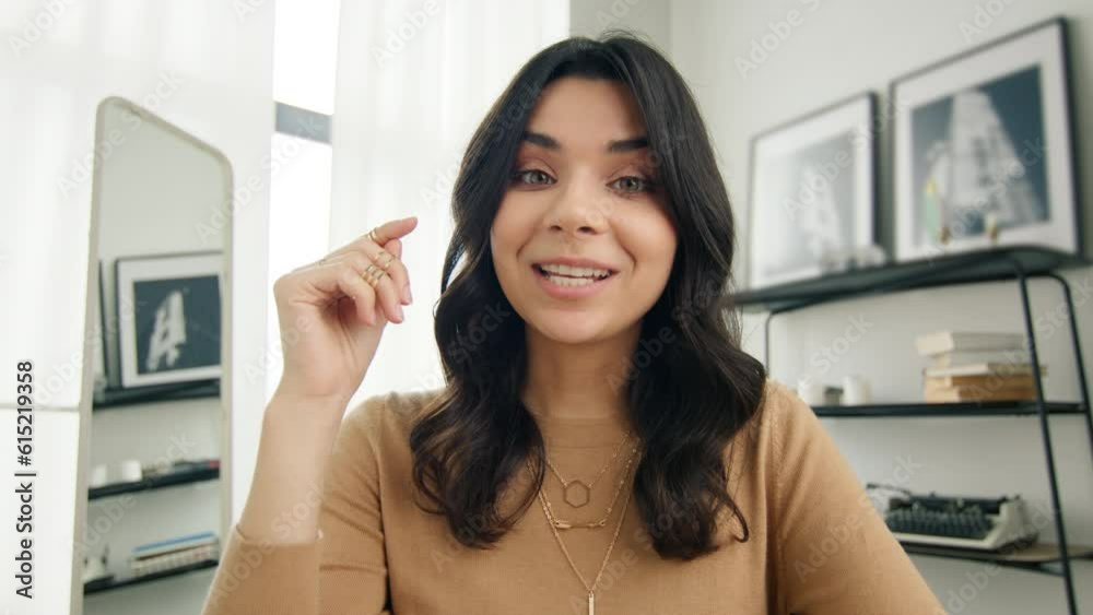 Financial advisor executive consulting client remotely online in home