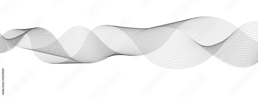 Abstract grey smooth element swoosh speed wave modern stream background ...