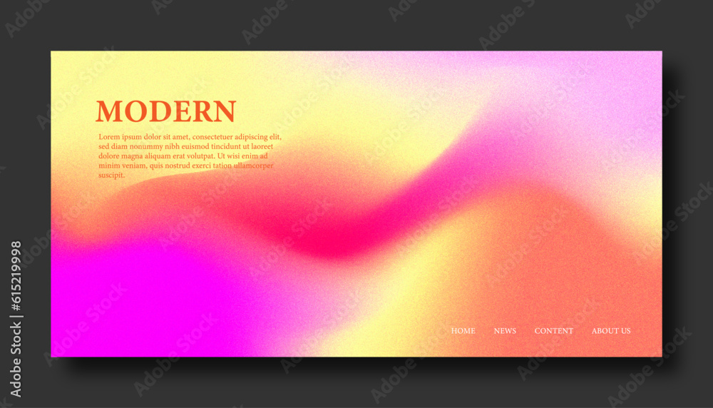Fototapeta premium Modern Background Design with Gradient and Grain Texture. Minimalist Gradient Background with geometric shapes for Website design, landing page, wallpaper, banner, poster, flyer, and presentation