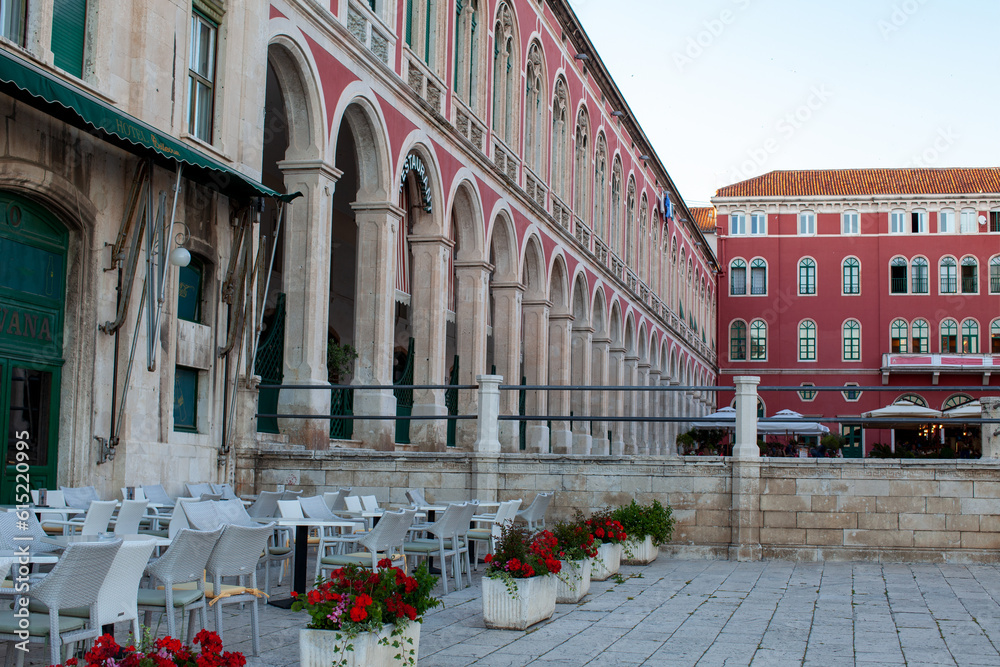Croatia, the picturesque and historical city of Split in Balkan