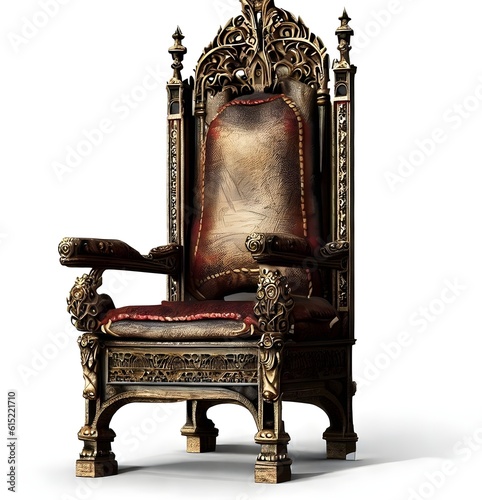 antique armchair isolated on white