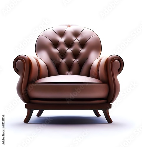 armchair isolated on white background