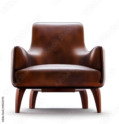 leather armchair isolated