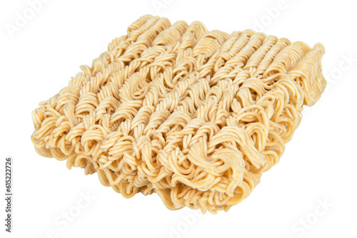 Instant noodles isolated on white background