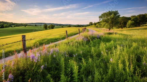 landscape with a field of grass
