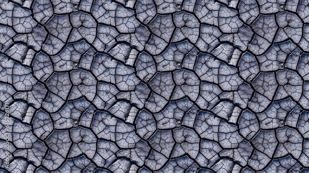 Seamless cracked dirt pattern, created with AI Generative Technology Seamless cracked dirt pattern, created with AI Generative Technology