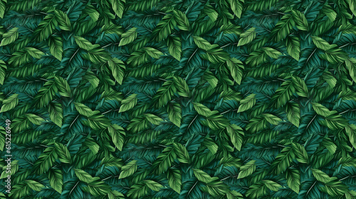 Seamless palms pattern  created with AI Generative Technology