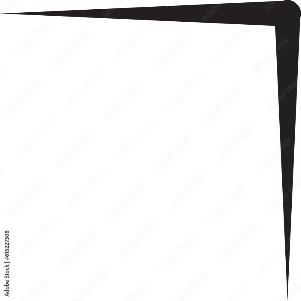 Corner template frame border