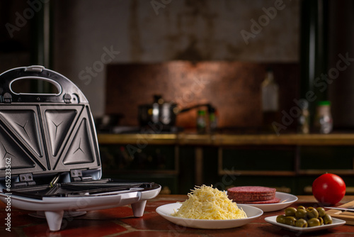 Cuadro en lienzo Pizza waffles, piffle