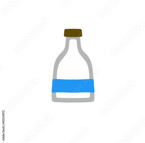 Illustration of a Milk Bottle Vector