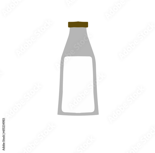 Illustration of a Milk Bottle Vector