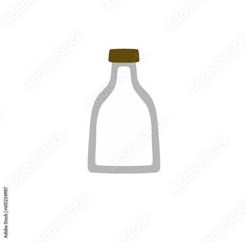 Illustration of a Milk Bottle Vector