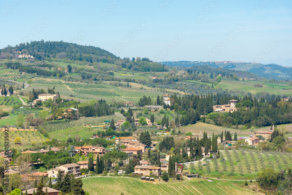 Hills and countryside of Tuscany,  Italy