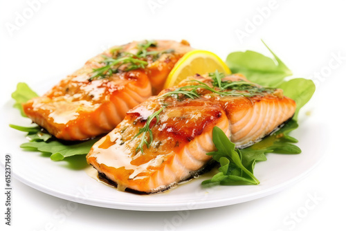 Baked Salmon - ai generated