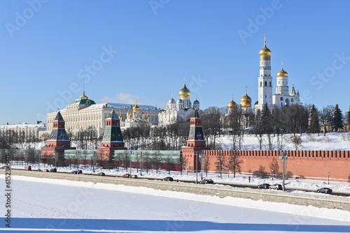 The Moscow Kremlin from the embankment.