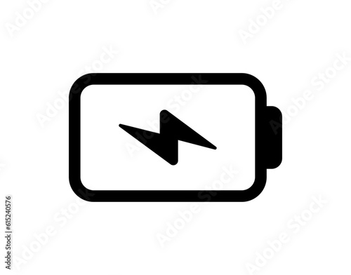 Vector battery icon. High quality black style vector icon. Baterry charge indicator. Empty batery level, energy, charging. Power low up status batteries logo.