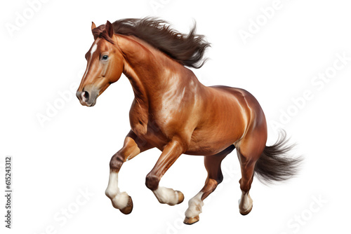 Fotografia Horse run gallop on transparent background png