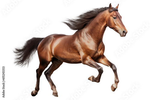 Obraz na płótnie Horse run gallop on transparent background png