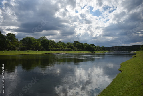 clouds over the lake