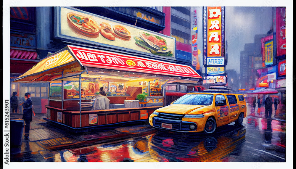 Obraz premium Generative AI park ride