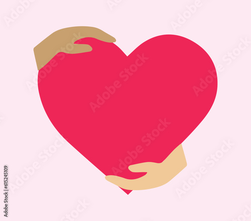 Love, couple, heart. Diversity, people, romance, feeling. Vector, icon, symbol, illustration, Valentine's day