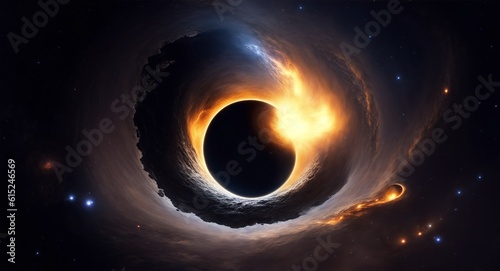 A deep chasm of infinite darkness, a black hole that swallows all matter. Universe