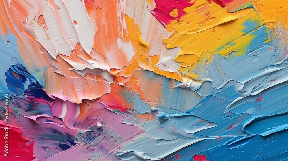 Art abstract panorama. Creative background texture with random paint brush strokes in amazing multicolor Art abstract panorama. Creative background texture with random paint brush strokes in amazing multicolor