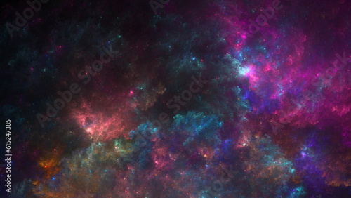 Obraz na płótnie Cosmic Soup - Sci-fi nebula good for gaming and science fiction related productions w salonie